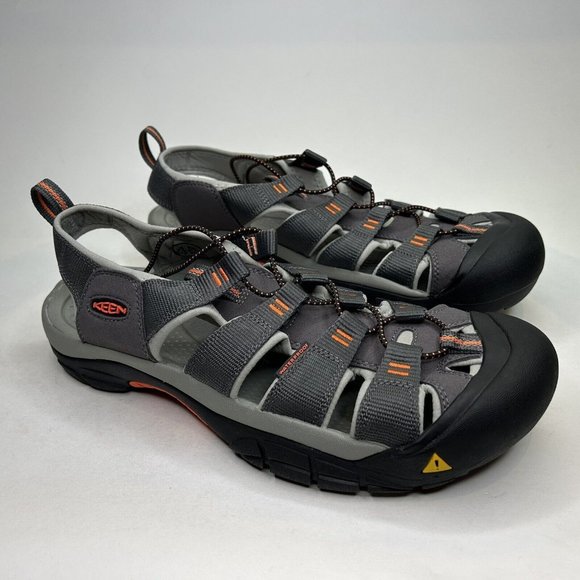 Keen Shoes Keen Mens 4 Newport H2 Closed Toe Water Sandals Gray